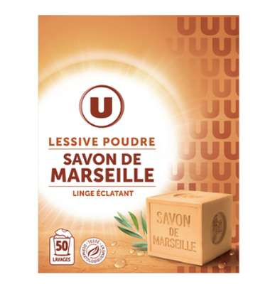 Lessive poudre au savon de Marseille, U (2,5 kg)