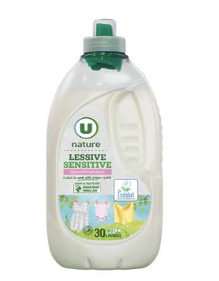 Lessive sensitive, U Nature (1,5 L = 30 lavages)