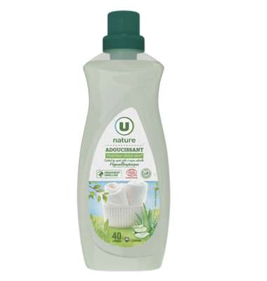 Adoucissant concentré fraicheur d'aloe vera, U NATURE (750 ml)