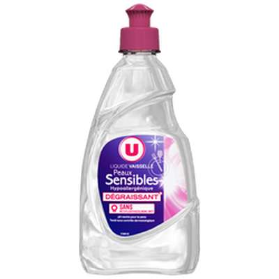 Liquide vaisselle peaux sensibles, U (500 ml)