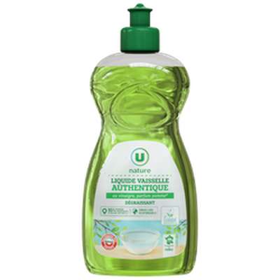 Liquide vaisselle au vinaigre parfum pomme, U (500 ml)