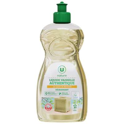 Liquide vaisselle au savon de Marseille, U Nature (500 ml)