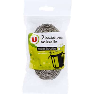 Boule Inox pour vaisselle, U (x 2)