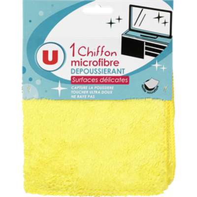 Chiffon en microfibre dépoussiérant surfaces délicates, U (x 1)