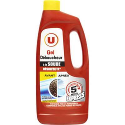 Gel déboucheur à la soude, U (1 L)
