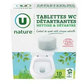 Tablettes wc détartrantes, U Nature (x10, 200g)
