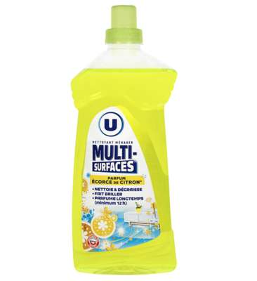 Nettoyant multi-surfaces parfum écorce de citron, U (1.25 l)