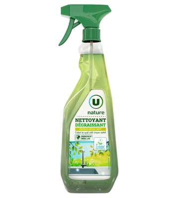 Nettoyant dégraissant parfum citron vert, U Nature (750 ml)