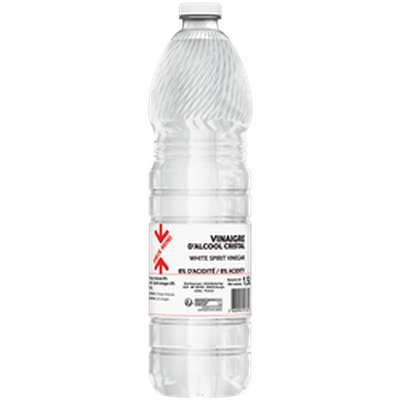 Vinaigre d'alcool cristal 8°, PRIX MINI (1.5 L)