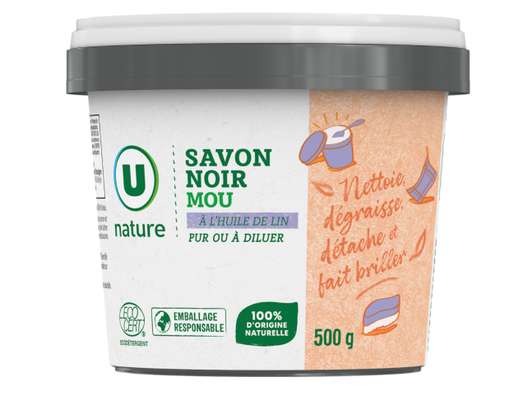 Savon noir mou, U Nature (500 g)