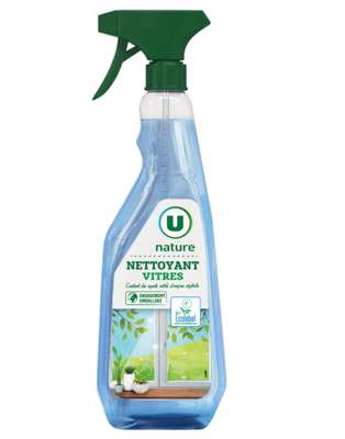 Nettoyant vitres, U Nature (750 ml)
