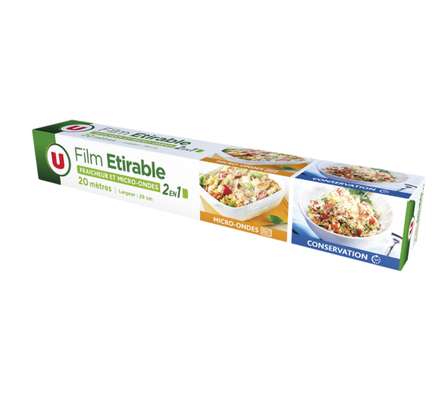 Film étirable 2en1 fraicheur et micro-onde, U (20 mètres)
