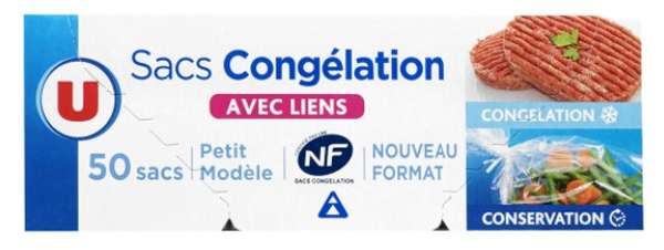 Sacs congélations lien classique - petit modèle, U (x 50)