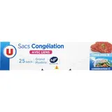 Sacs congélations lien classique - grand modèle, U (x 25)