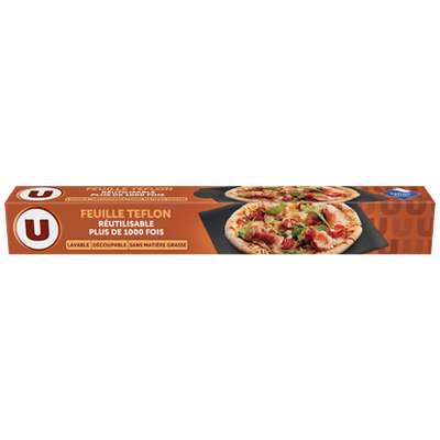 Feuille de cuisson en teflon réutilisable, U (33 x 40 cm)