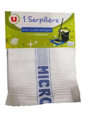 Serpillière avec ou sans détergent bonne résistance, U (x 1)