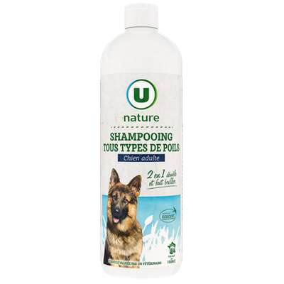 Shampooing pour chiens tous types de poils, U Nature (500 ml)