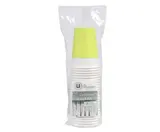 Gobelet en carton 20 cl vert, U MAISON (x 25)