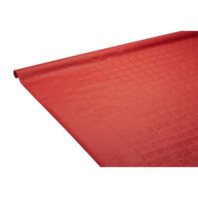 Nappe rouleau en papier damassée 1,18 x 7 m rouge, U MAISON