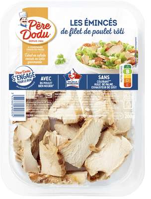 Émincés de filet poulet rôti, Père Dodu (200 g)