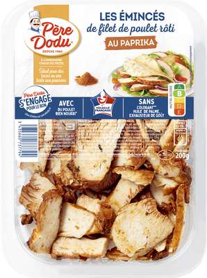 Émincés de filet poulet paprika, Père Dodu (200 g)