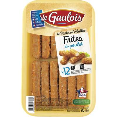 Frites de poulet panées, Le Gaulois (x 12, 200 g)