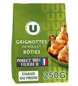 Grignottes de poulet rôties, U (250 g)