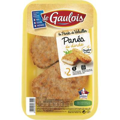 Blanc de dinde pané, Le Gaulois (x 2, 200 g)