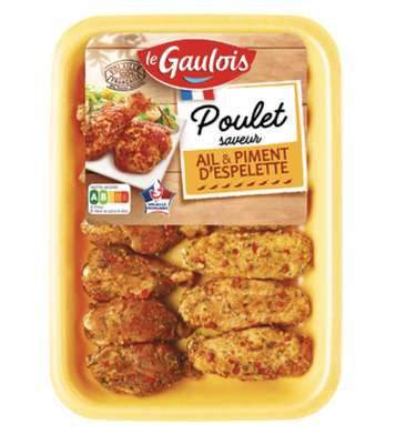 Ailes de poulet ail piment d'Espelette, Le Gaulois (470 g)