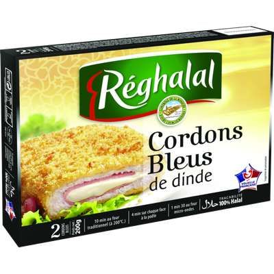 Cordon bleu de dinde Halal, Reghalal (x 2, 200 g)