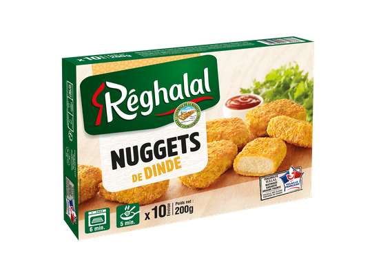 Nuggets de volaille Halal, Reghalal (x 10, 200 g)