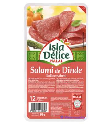 Salami de dinde, Isla Délice (x 12 tranches, 140 g)