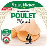 Tranches de poulet Halal, Fleury Michon (140 g)