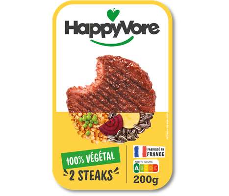 Steaks végétaux et gourmands, HappyVore (x2, 200 g)