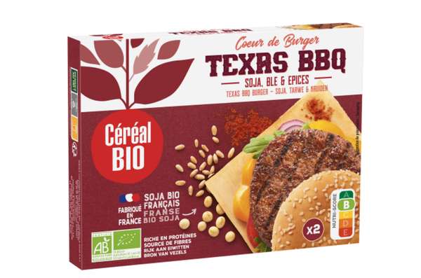 Texas BBQ spécialité végétale à base de soja, d'oignons & de blé, Céréal Bio (x2, 160 g)