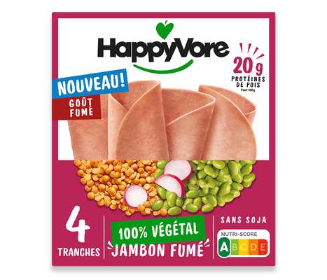 Jambon fumé végétal & gourmand, HappyVore (120 g)