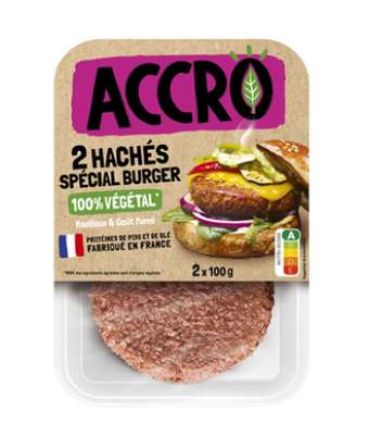 Haché spécial burger 100% végétal, Accro (200 g)