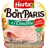 Jambon Le Bon Paris à l'étouffé, Herta (8 tranches, 340 g)