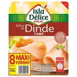 Délice dinde fumé halal, Isla Delice (x 8 tranches, 240 g)