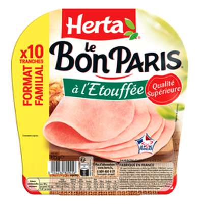 Jambon à l'Etouffée, Herta (x 10, 425 g)