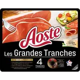 Jambon cru Les Grandes Tranches sans conservateurs, Aoste (4 tranches, 100 g)