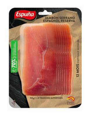 Jambon Serrano tranche fine, Espuña (10 tranches, 120 g)