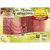 Plateau 4 saisons Jambon de Vendée Saucisson Sec Coppa Noix Vendée, Petit Gas (300 g)