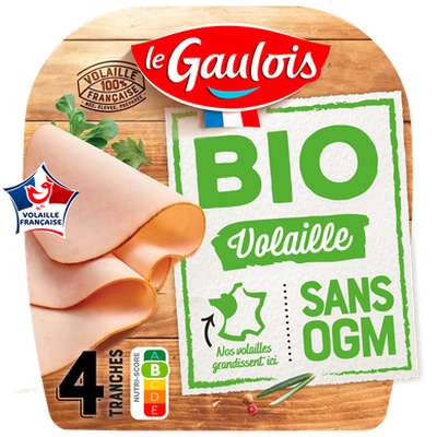 Filet de poule fermière bio, Le Gaulois (x 4, 120 g)