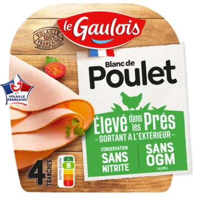 Blanc de poulet doré au four, Le Gaulois (x 4, 120 g)