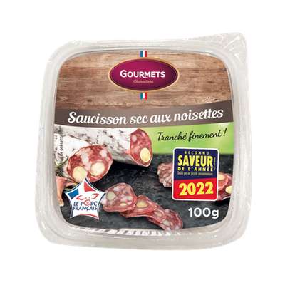 Saucisson aux noisettes en tranches, Les Gourmets de l'Artois (100 g)