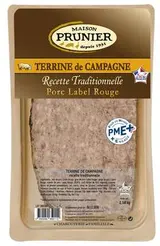 Terrine de campagne à l'ancienne en tranche, Maison Prunier (160 g)