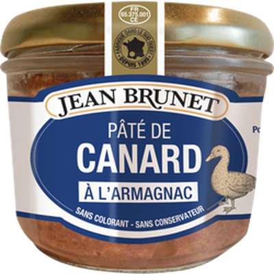 Terrine de canard à l'armagnac, Jean Brunet (180 g)