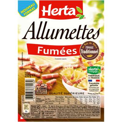 Lardons allumettes fumées, Herta (200 g)