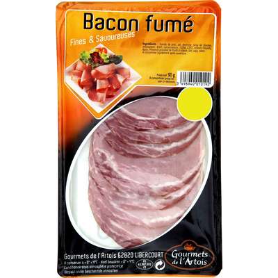 Bacon fumé, Gourmets de l'Artois (90 g)